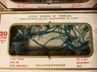 Vintage Christmas Lights White Flowers Spot Light Original Box Set — photo 4