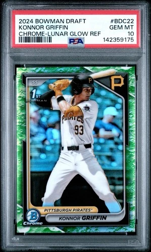 2024 Bowman Draft - Konnor Griffin #BDC-22 Chrome-Lunar Glow Refr. (1st) PSA 10