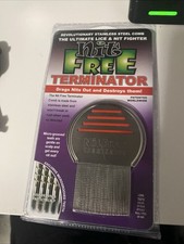 Nit Free Terminator - Metal Lice Comb - Package Never Opened