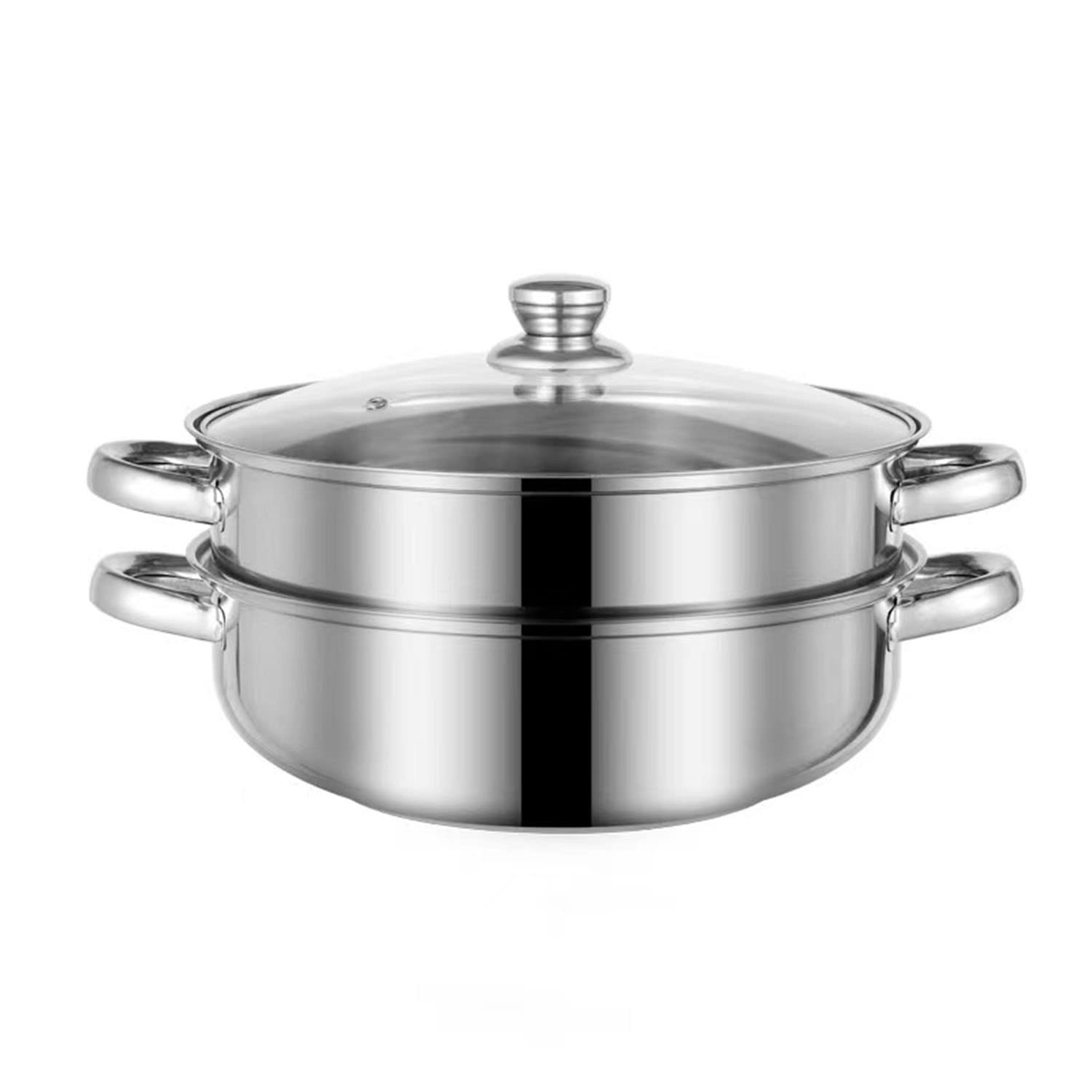 Steamer for Cooking, 5.0 Quarts Stainless Steel Steamer Pot, 2Tier Food Steam...-image