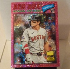 2026 Topps Heritage Roman Anthony #86 Chrome Pink Sparkle Refractor Rookie