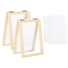 F&uuml;r 2 St&uuml;ck Papiersieb Holzform 7,1 x 4,9 Zoll DIY Handwerk