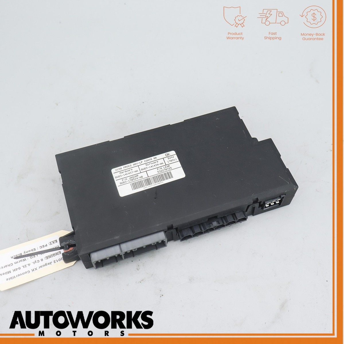 10-15 Jaguar XK XKR X150 Convertible Top Roof Control Module