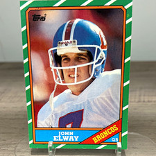 Topps 1986 John Elway #112 Rookie Denver Broncos NFL Football Card. rookie card picture