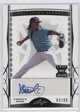 2022 Leaf Trinity Silver Foil 63/99 Prelander Berroa #BA-PB1 Auto 4f5