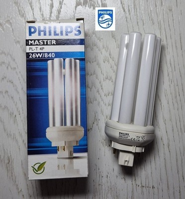 Philips PLT PL-T 26W 840 Kaltweiß White Kompaktleuchtstoff Lampe GX24q-3 4P
