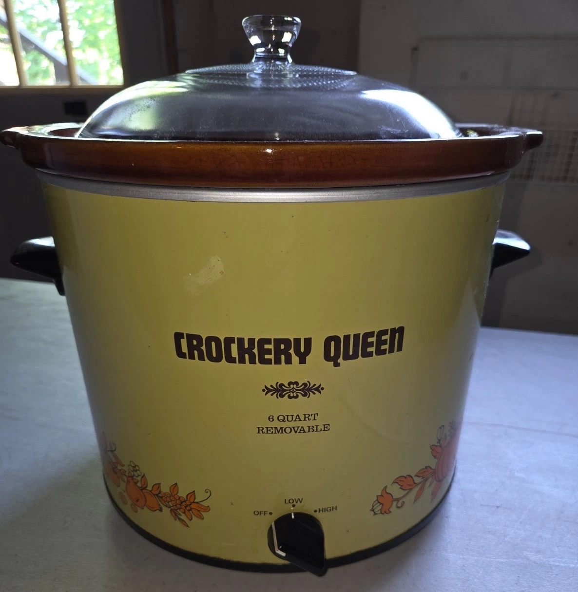 VTG. WORKING Crockery Queen Electric Slow Cooker 6 Qt Model NW-571