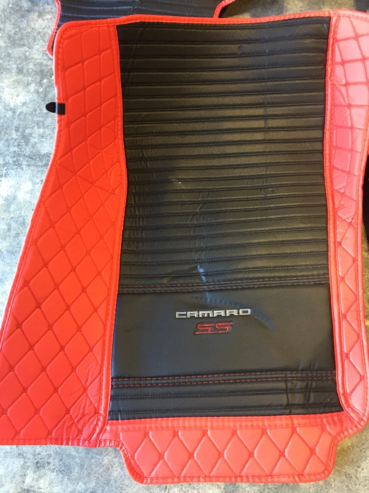 2010-15 Chevrolet Camaro SS красный напольные коврики ковер спереди сзади GM комплект #A 2637 - Изображение 3 из 4