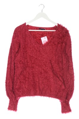 COMMA V-Ausschnitt-Pullover Damen Pullover Gr. DE 40 magenta Casual-Look