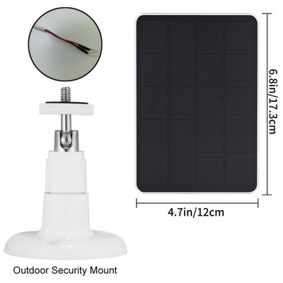 Solar Charger 4W Panel for Ring Video Doorbell Plus with Monocrystalline Bracket