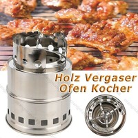 Holz Vergaser Ofen Kocher Camping Outdoor Survival Notkocher Wood Stove Bbq Satz