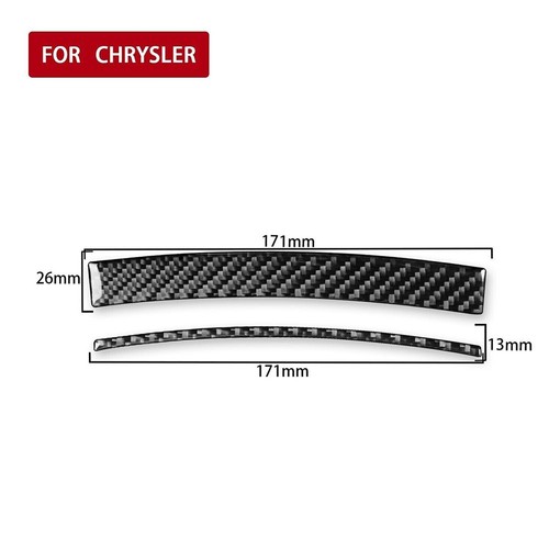Custom fit Carbon Fiber Armrest Cover Trim for Chrysler 300 Easy to Install - Picture 4 of 12