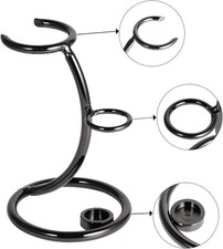 Gunmetal Shaving Razor  Brush Stand - Universal Safety Razor Holder