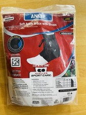 NIP Mueller Soft Ankle Brace with Straps Size Large -Fits Left or Right Foot
