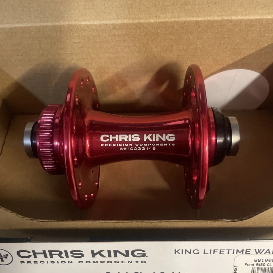 Buje Chris King Front Boost CL 28 agujeros - 12 x 100 mm rojo DAR1BA Foto 2 de 4