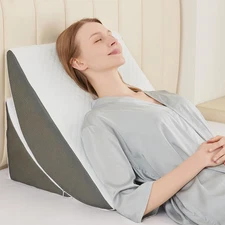 Adjustable Wedge Pillow for after Surgery - Memory Foam Bed Wedge Pillow for Sle