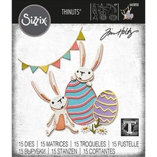Sizzix Thinlits Die Set 665850 Bunny Games by Tim Holtz