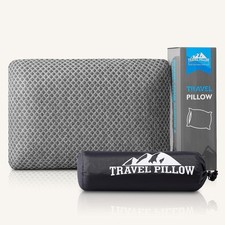 Travel Pillow Memory Foam Pillows, Camping Pillow-Compressible Medium Firm USA