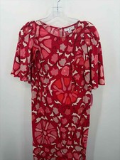 Pre-Owned Rhode for Target Red Size 14 Floral Maxi Short Sleeve Dress