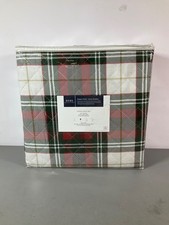 Home Reflections 4-Piece Cotton Quilt Set - Red Plaid with Pillow and Shams