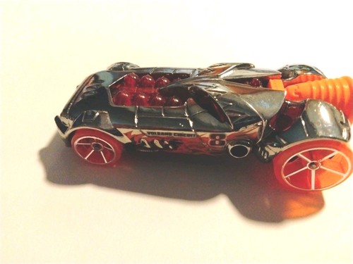 Hot Wheels ROCKETFIRE Red And Silver RaceCar McDonalds Happy Meal Toy 1:64 2009 - Picture 3 of 5