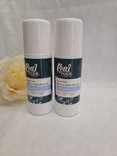 REAL ROOT by Sprouts 2 Pack Roll on Deodorant Unscented Mineral Salt 3 fl oz B