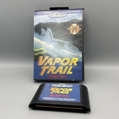 Vapor Trail   Sega Genesis, 1991   Cartridge & Case  Tested   Authentic