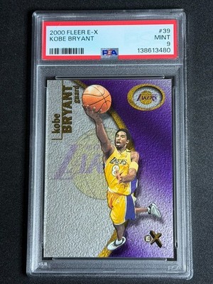 2000 Fleer E-X Kobe Bryant #39 PSA 9 MINT Lakers HOF MAMBA LOW POP RARE