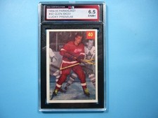 1954/55 PARKHURST NHL HOCKEY CARD #40 GLEN SKOV KSA 6.5 LUCKY PREMIUM PARKIE