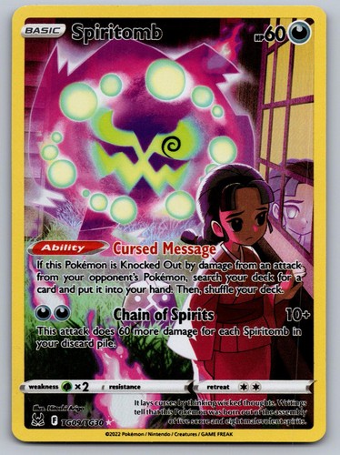 Spiritomb TG09/TG30 Holo Lost Origin Trainer Gallery Pokemon NM