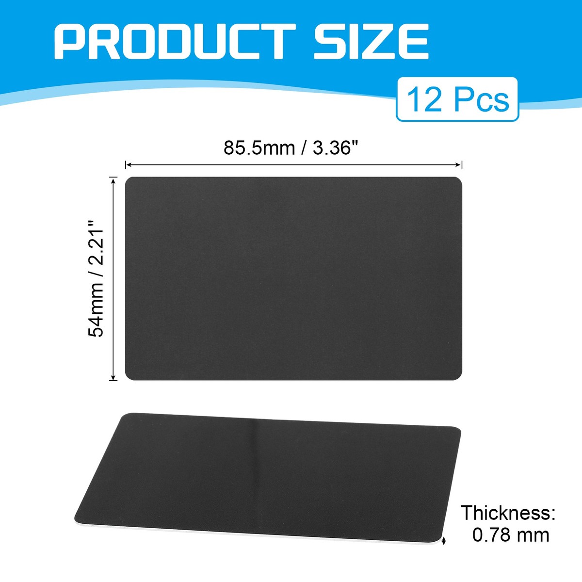 12 Pcs Blank PVC Cards Inkjet Plastic ID Card CR80 30 MIL Glossy