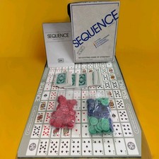 COMPLETE Jax Sequence Orig Sequence Game w-Folding Board Cards & Chips  EXC COND