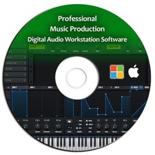 Pro Music Production-Beats-EDM-DAW-MultiTrack Audio Editing-Mixing-Software-CD
