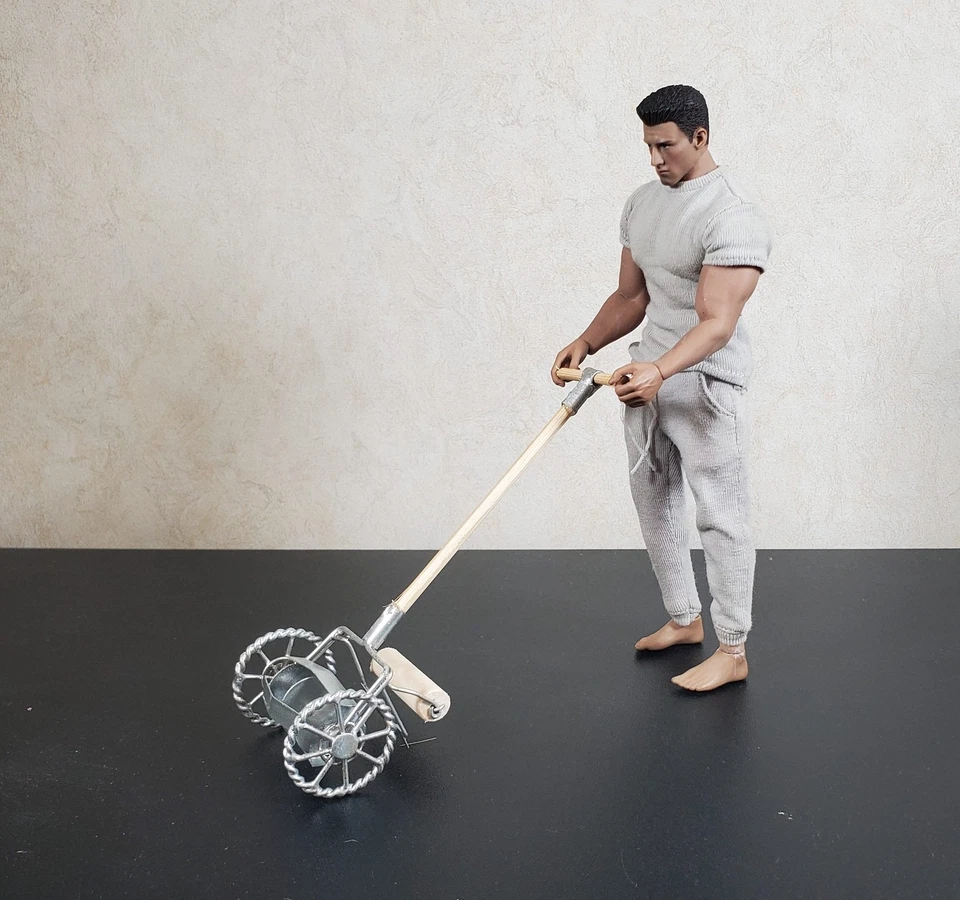 Cortacésped de empuje para casa de muñecas para jardín o patio metal escala 1:12 miniatura Foto 3 de 4