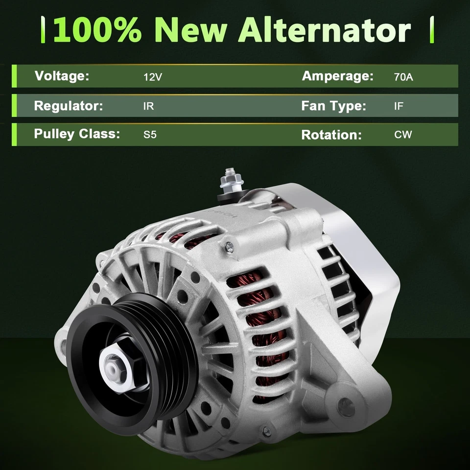 Alternator Fit For Toyota Corolla 1993 1994 1995 1996 1997 13482 13551 334-1175 Foto 2 de 4