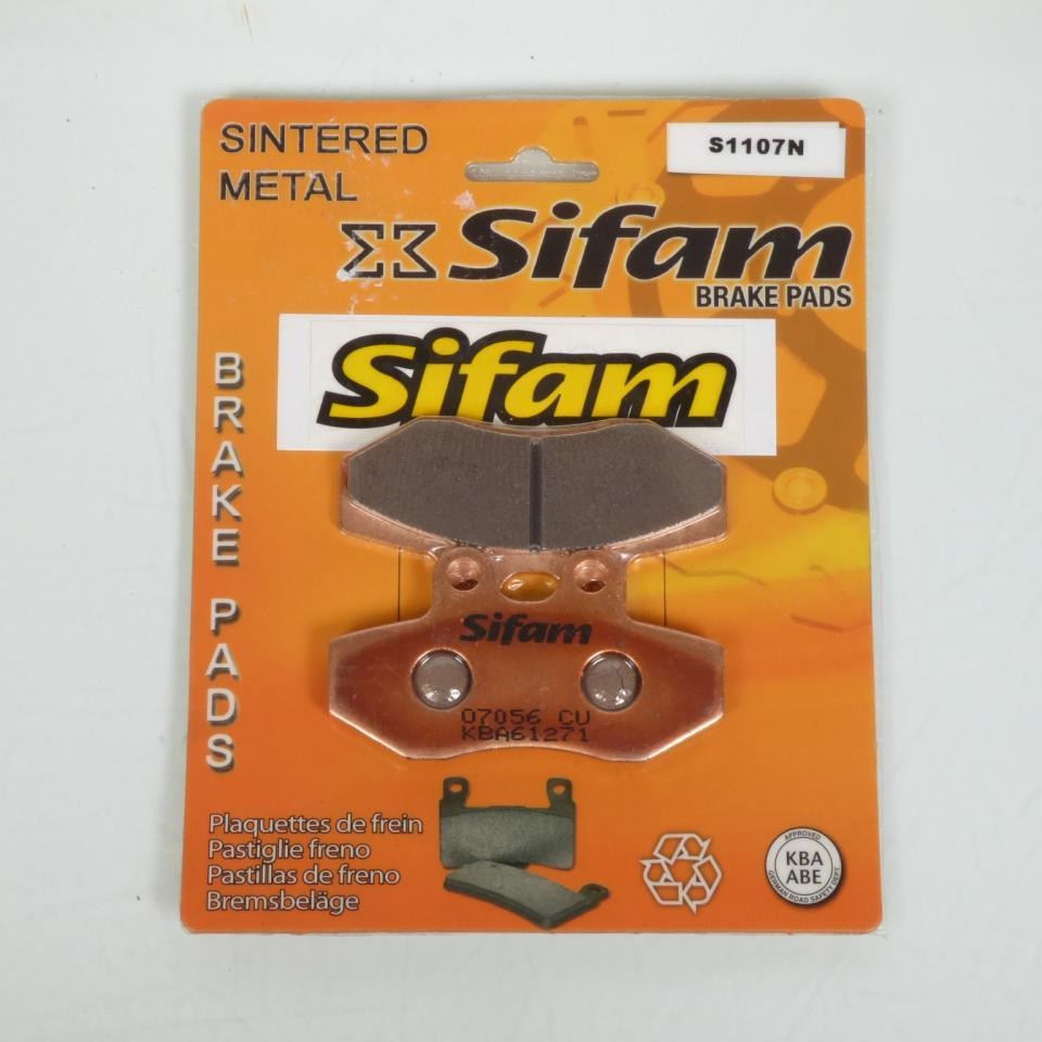 Plaquette de frein Sifam pour moto Aprilia 600 Pegaso de 1990 avec étrier Brembo