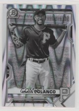 2021 Bowman Draft Chrome Black & White RayWave Refractor Shalin Polanco 0y59