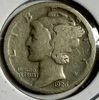 1926-S Mercury Dime - Free Shipping - (10-15)