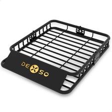 DEXSO Universal Roof Rack Basket, 51" x 36" Rooftop Cargo Carrier Basket, 200...
