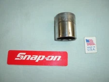 SNAP-ON TOOLS #SW-320  1" -  1/2” DRIVE SOCKET, 12 POINT, CHROME, SHALLOW - USA