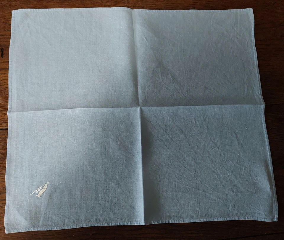 Linge de table nappe 90 X 235 cm dix huit serviettes dix-huit dessous de verres - Photo 3/4