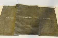 3 TOM FORD DUST BAG COVER DRAWSTRING SHOE/PURSE STORAGE TRAVEL BAGS
