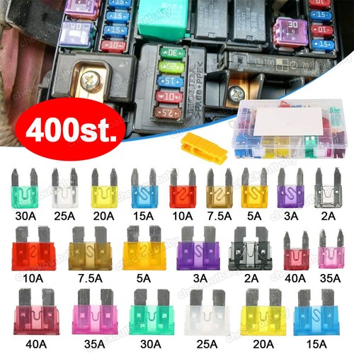 Assortment Of 100 Mini Car Fuses - 5A To 30A, 11mm Blade Fuses For Automotive Electrical