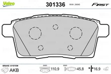 Valeo 301336 brake pad set, disc brake for Mazda, Mazda (FAW)