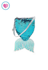 Justice For Girls Mermaid Tail Flip Sequin Crossbody Purse Bag