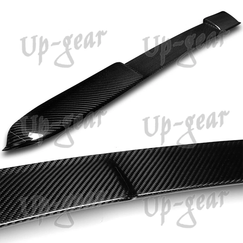 Para 08-13 Nissan Altima 2DR V-Style fibra de carbono janela traseira viseira de teto spoiler - Imagem 2 de 4