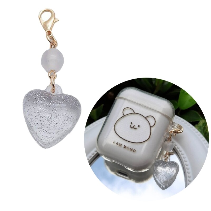 Heart Bowknot Pendant Coin Purse Pendant Harajuku Zipper Buckle Pendant