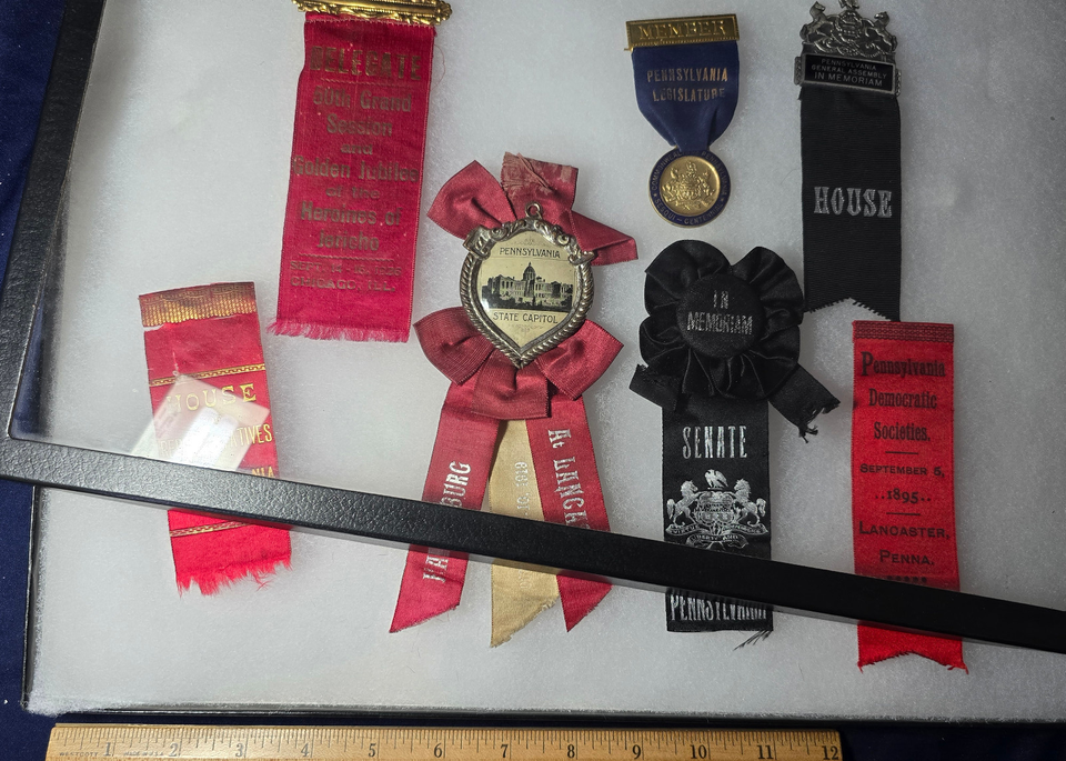 7 Early 1900's Pennsylvania Political Legislature Ribbons, Senate and ...