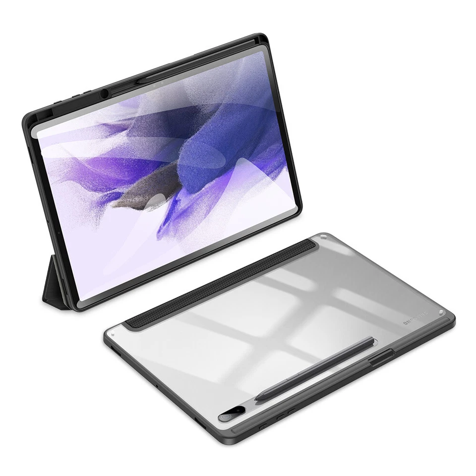 For Samsung Galaxy TAB S9 FE Plus Case Cover TPU Acrylic Classic Leather Stand - Image 2 of 4