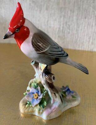 ADDERLEY PORZELLAN VOGEL DER ROTE SCHOPF KARDINAL BONE CHINA STAFFORDSHIRE PERFEKT A